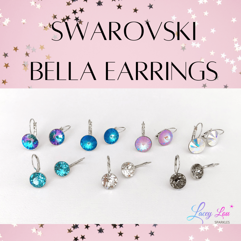 Swarovski Crystal Bella Drop Earrings - Lacey Lou Sparkles